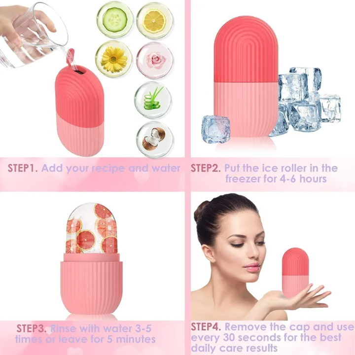 ফেস আইস কন্টুর রোলার Face Ice Contour Roller - Image 3