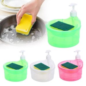 ২-ইন-১ কিচেন লিকুইড সাবান ডিসপেনসার/2-in-1 Kitchen Soap Pump Dispenser with Sponge Holder